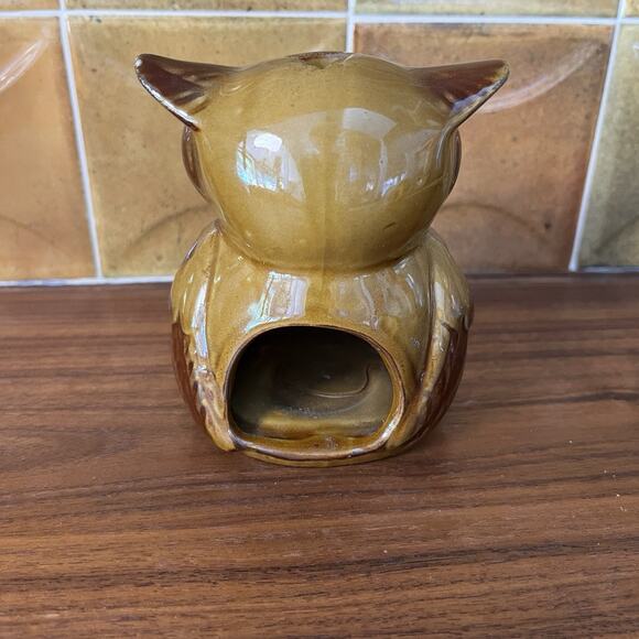 Vintage Momentum Ceramic Owl Candle Tea Light Candle Holder - Picture 5 of 10